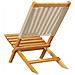 Sedie da Giardino Pieghevoli 6pz Beige Legno Massello di Acacia - Foto miniatura 7