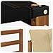 Set di divani da esterno con cuscino 3 pcs Naturale e Beige - Foto miniatura 5