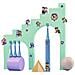 Eco Vibe Kids Bambino Spazzolino a vibrazione Blu - Foto miniatura 4