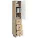 Set di armadi 2 pcs 33 x 34,5 x 90 cm Legno ingegnerizzato - Foto miniatura 2
