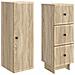 Set di armadi 2 pcs 33 x 34,5 x 90 cm Legno ingegnerizzato - Foto miniatura 3