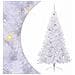 Albero di Natale artificiale Bianco 210 cm PVC e Acciaio - Foto miniatura 1