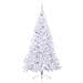 Albero di Natale artificiale Bianco 210 cm PVC e Acciaio - Foto miniatura 4