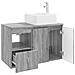 Set di mobili per il bagno 2 pz Sonoma grigio - Foto miniatura 9