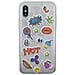 Cover per iPhone X con Puffy Stickers OMG - Foto miniatura 1