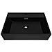 Lavandino Con Foro Rubinetto In Ceramica Nero 76x42,5x14,5 Cm - Foto miniatura 4