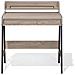 Scrivania Broxton Marrone Chiaro 77 Cm 46 Cm Con Contenitore - Foto miniatura 4