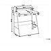 Scrivania Broxton Marrone Chiaro 77 Cm 46 Cm Con Contenitore - Foto miniatura 3