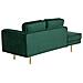 Chaise Longue In Velluto Verde Smeraldo Destra Miramas - Foto miniatura 12