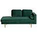 Chaise Longue In Velluto Verde Smeraldo Destra Miramas - Foto miniatura 10