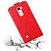 Custodia Compatibile Con Lg K10 2016 In Rosso Mela - Coperchio Protettivo In Design Flip Con Chiusura Magnetica - Foto miniatura 2