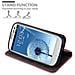 Custodia Compatibile Con Samsung Galaxy S3 / S3 Neo In Rosso Nero - Coperchio Protettiva Con Chiusura Magnetica, Funzione Stand E Tasca Per Le Carte - Foto miniatura 8