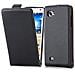 Custodia Compatibile Con Lg Optimus 4x Hd In Nero Carbone - Coperchio Protettivo In Design Flip Realizzato In Finta Pelle Liscia - Foto miniatura 1