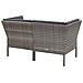 Set Divani Da Giardino 8 Pz Con Cuscini In Polyrattan Grigio - Foto miniatura 6