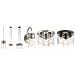 Elstead Brinley - Mini Sospensione A Soffitto A 1 Luce Nichel Spazzolato, E27 - Foto miniatura 2