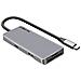 Hub Usb-c 3x Usb 1x Hdmi 1x Usb-c 1x Ingresso Micro-sd / Sd - Grigio - Foto miniatura 2