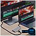 Hub Usb-c 3x Usb 1x Hdmi 1x Usb-c 1x Ingresso Micro-sd / Sd - Grigio - Foto miniatura 3