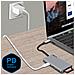 Hub Usb-c 3x Usb 1x Hdmi 1x Usb-c 1x Ingresso Micro-sd / Sd - Grigio - Foto miniatura 7