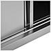 Armadio Da Cucina Ad Ante Scorrevoli 120x40x50cm Acciaio Inox - Foto miniatura 7