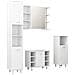 Set Mobili da Bagno 4 pz Bianco in Truciolato - Foto miniatura 2