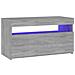 Mobile Porta TV con Luci LED Grigio Sonoma 75x35x40 cm - Foto miniatura 4