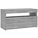 Mobile Porta TV con Luci LED Grigio Sonoma 75x35x40 cm - Foto miniatura 2