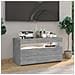 Mobile Porta TV con Luci LED Grigio Sonoma 75x35x40 cm - Foto miniatura 6