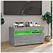 Mobile Porta TV con Luci LED Grigio Sonoma 75x35x40 cm - Foto miniatura 10