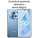 Ultra Slim Custodia Tpu Silicone 0,3mm Cover Case Per Honor Magic5 Trasparente - Foto miniatura 4