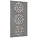 Decorazione Muro Da Giardino 105x55 Cm Foglia Acciaio Corten - Foto miniatura 3