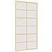 Porta Scorrevole Oro 102,5x205 Vetro Smerigliato Esg Alluminio - Foto miniatura 2