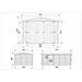Garage In Legno 15 M2 - Magazzino Con Finestre - A222x516x324 Cm - In Pannelli In Legno Naturale - Capanno Da Giardino - Timbela M101 - Foto miniatura 8