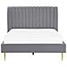 Letto Velluto Marville 140 X 200 Cm Grigio - Foto miniatura 4