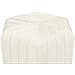 Pouf Murietta Velluto Bianco Sporco - Foto miniatura 3