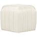 Pouf Murietta Velluto Bianco Sporco - Foto miniatura 4