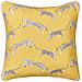 Set Di 2 Cuscini Arales Cotone 45 X 45 Cm Giallo Trama Animale - Foto miniatura 3