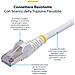 Cavo Ethernet CAT8 bianco da 12m, RJ45 Snagless, 25G / 40G, 2000MHz, 100W PoE++, S /FTP, Cavo Lan In Rame Puro 26AWG, LSZH, Cavo Patch Di Rete Schermato Con Rilievi Di Trazione, Testato Individualmente - Foto miniatura 7