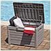 Baule In Resina Con Coperchio73x46x50 Cassapanca Multiuso Florida Compact - Foto miniatura 4