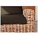 Set Salotto Divano 3 Posti Con 2 Poltrone Tavolo E Cuscini In Rattan Naturale Porto Cervo - Foto miniatura 4