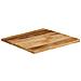 Piano Tavolo Bordi Vivi 80x80x3,8cm Legno Massello Mango Grezzo - Foto miniatura 2
