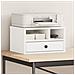 Supporto Per Stampante Bianco 40x32x22,5 Cm Legno Multistrato - Foto miniatura 1
