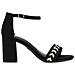 Black Elegant Open Sandals Sandali Pelle Scarpe Donna Nero Eu 41, 1-28362-20 001 - Foto miniatura 1