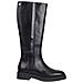 Crepe Look Longboot Stivaletti Pelle Scarpe Donna Nero Eu 36, Fw0fw07492 Bds - Foto miniatura 1