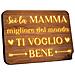 Lavagna Illuminata In Legno - Regalo Perfetto Per Mamma 22x16 Cm - Foto miniatura 1