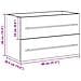Mobile Lavabo Bagno Legno Antico 80x38,5x48cm Legno Multistrato - Foto miniatura 3