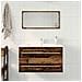 Mobile Lavabo Bagno Legno Antico 80x38,5x48cm Legno Multistrato - Foto miniatura 6