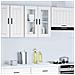 Pensile Da Cucina Con Porta In Vetro Porto Bianco - Foto miniatura 3