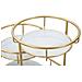 Vassoio Mf689 - Oro - Metallo - 36x22,5x27 Cm - Foto miniatura 3