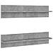 Mensole Muro 2pz Grigio Cemento 80x11,5x18cm Legno Multistrato - Foto miniatura 1