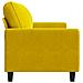Divano a 2 Posti giallo 120 cm in Velluto - Foto miniatura 5